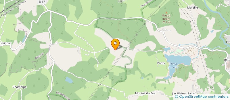 localisation de l'entreprise GROUPEMENT FORESTIER DES PUYS  CHAVEROCHE