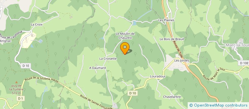 localisation de l'entreprise GROUPEMENT FORESTIER DES QUATRE OURS  LAGARDE-MARC-LA-TOUR