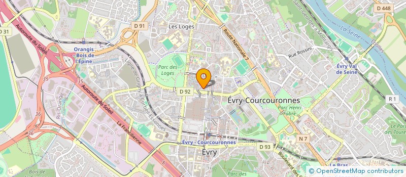localisation de l'entreprise GROUPEMENT FORESTIER DES QUATRES TAILLES à EVRY-COURCOURONNES