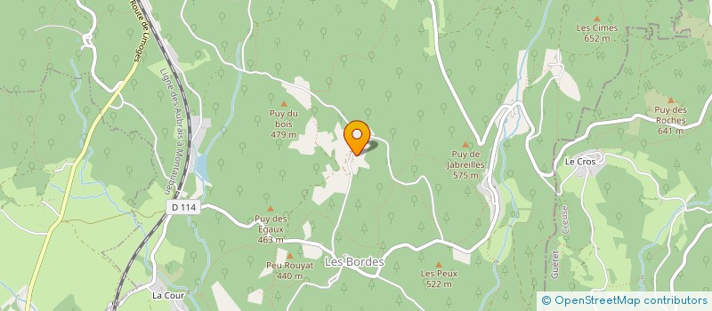 localisation de l'entreprise GROUPEMENT FORESTIER DES ROCHES à JABREILLES-LES-BORDES