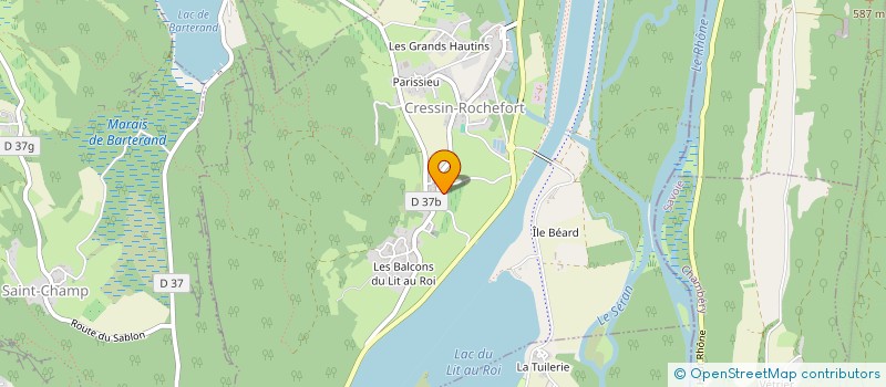 localisation de l'entreprise GROUPEMENT FORESTIER DES ROCHES à CEYZERIEU