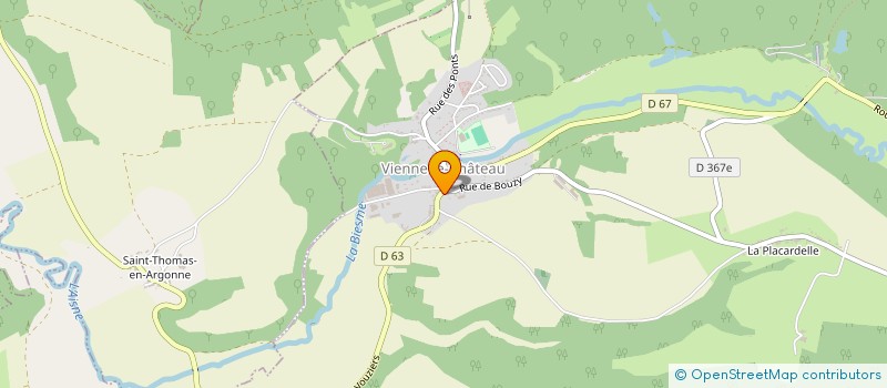 localisation de l'entreprise GROUPEMENT FORESTIER DES ROUSSELETS  VIENNE-LE-CHATEAU