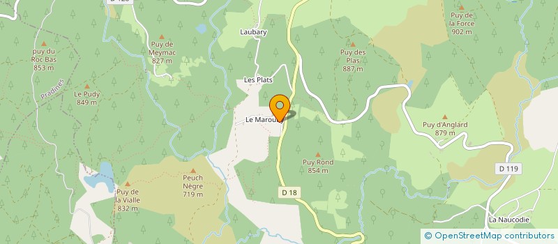 localisation de l'entreprise GROUPEMENT FORESTIER DES RUISSEAUX DE BONNEFOND  BONNEFOND