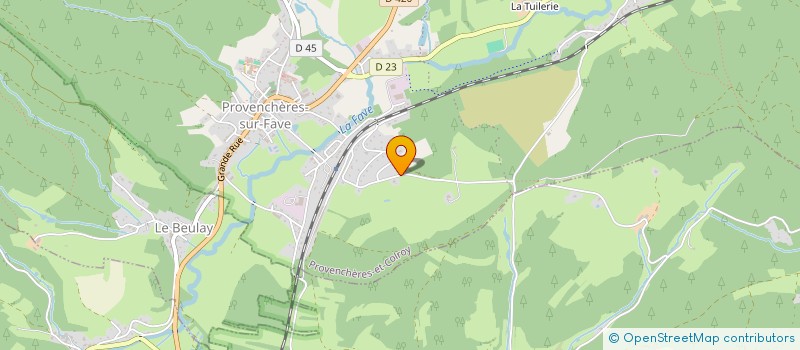 localisation de l'entreprise GROUPEMENT FORESTIER DES SAGARDS  PROVENCHERES-ET-COLROY