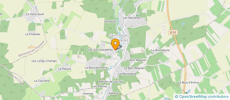 localisation de l'entreprise GROUPEMENT FORESTIER DES SOUCHARDIERES  SAINT-OUEN-LES-VIGNES