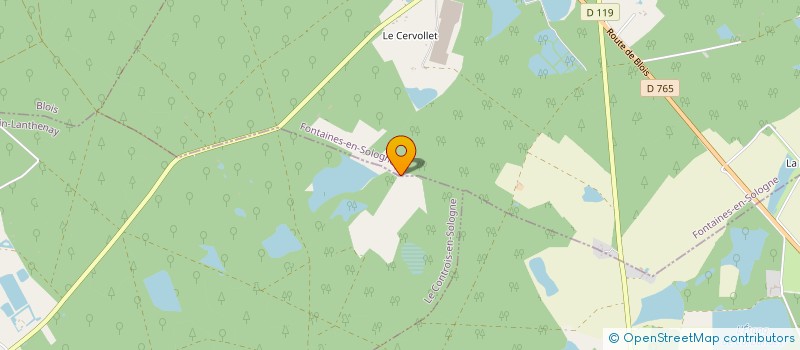 localisation de l'entreprise GROUPEMENT FORESTIER DES TESNIERES  FONTAINES EN SOLOGNE