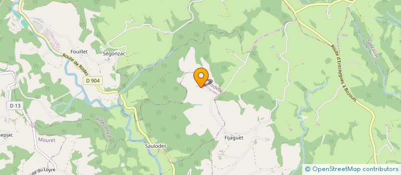 localisation de l'entreprise GROUPEMENT FORESTIER DES TEYSSIERES à CAMPUAC