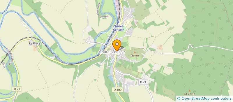 localisation de l'entreprise GROUPEMENT FORESTIER DES TREMBLATS  CHATEL-CENSOIR