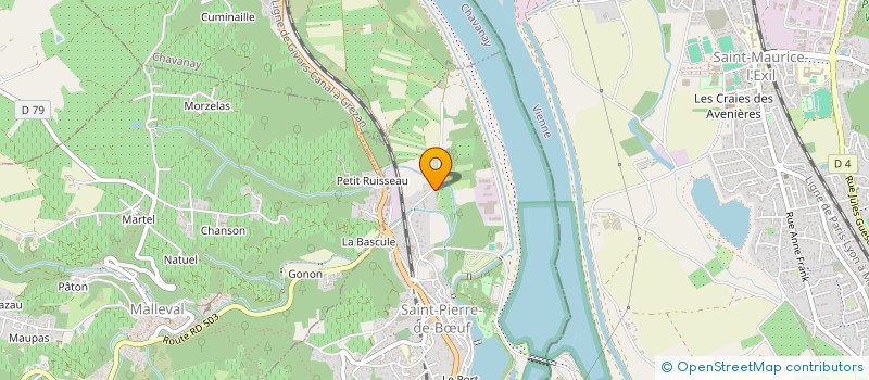 localisation de l'entreprise GROUPEMENT FORESTIER DES TROIS DENTS  SAINT-PIERRE-DE-BUF