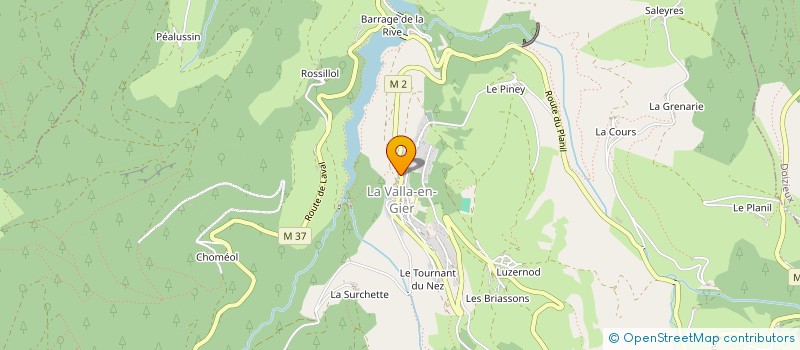 localisation de l'entreprise GROUPEMENT FORESTIER DES TROIS DES  LA VALLA-EN-GIER