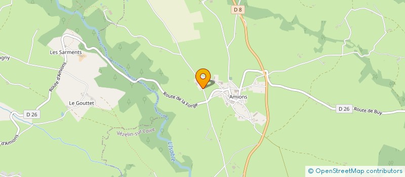 localisation de l'entreprise GROUPEMENT FORESTIER DES TROIS FUTAIES à VEZELIN-SUR-LOIRE