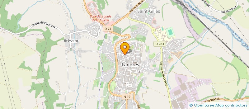 localisation de l'entreprise GROUPEMENT FORESTIER DES TROIS MASSIFS à LANGRES