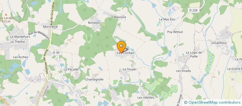 localisation de l'entreprise GROUPEMENT FORESTIER DES TUILIERES à CHAPTELAT