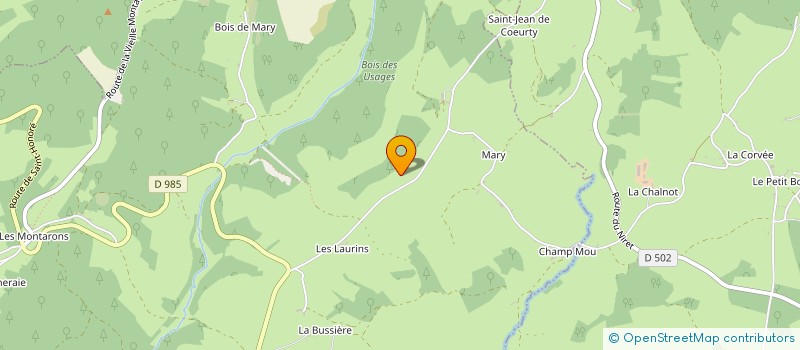 localisation de l'entreprise GROUPEMENT FORESTIER DES USAGES à SEMELAY