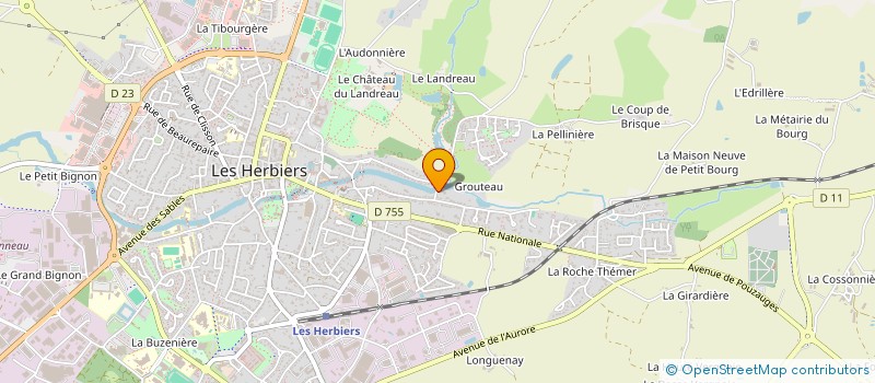 localisation de l'entreprise GROUPEMENT FORESTIER DES VIEILLES VERRIES à LES HERBIERS