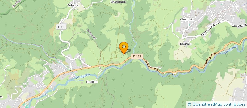 localisation de l'entreprise GROUPEMENT FORESTIER DOMAINE DU FRIOUL  BOULIEU LES ANNONAY