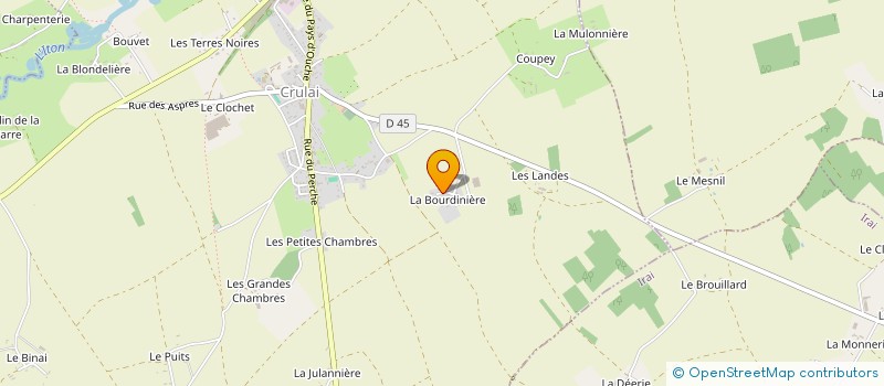 localisation de l'entreprise GROUPEMENT FORESTIER DU BALLU à CRULAI