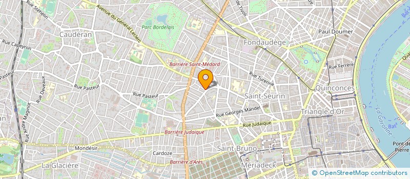localisation de l'entreprise GROUPEMENT FORESTIER DU BEILLON à BORDEAUX