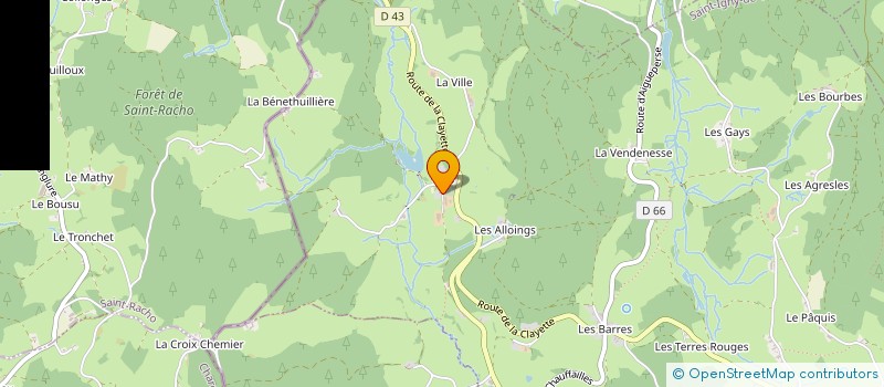 localisation de l'entreprise GROUPEMENT FORESTIER DU BOIS BANAL  SAINT-IGNY-DE-VERS