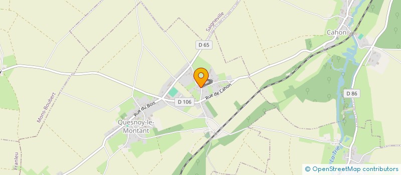 localisation de l'entreprise GROUPEMENT FORESTIER DU BOIS CAULLIER  QUESNOY-LE-MONTANT