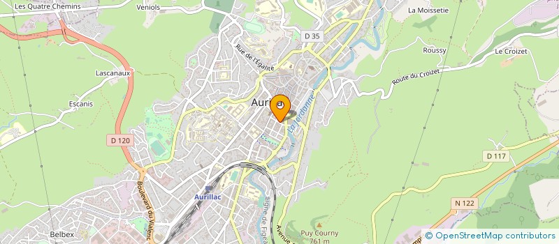 localisation de l'entreprise GROUPEMENT FORESTIER DU BOIS D ESCURE à AURILLAC
