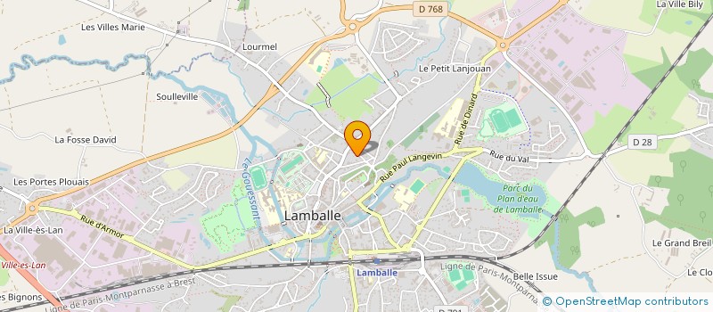 localisation de l'entreprise GROUPEMENT FORESTIER DU BOIS D'YVIGNAC  LAMBALLE-ARMOR