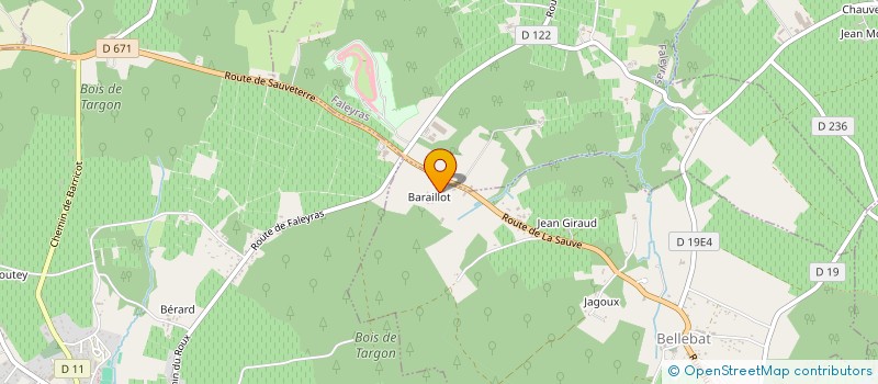 localisation de l'entreprise GROUPEMENT FORESTIER DU BOIS DE BARTOS  SOULIGNAC