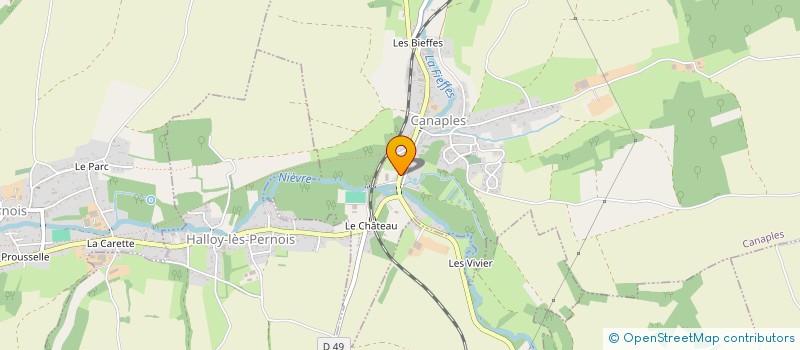 localisation de l'entreprise GROUPEMENT FORESTIER DU BOIS DE BELVAL  CANAPLES