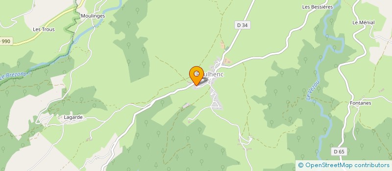 localisation de l'entreprise GROUPEMENT FORESTIER DU BOIS DE GRANDVAL à BREZONS