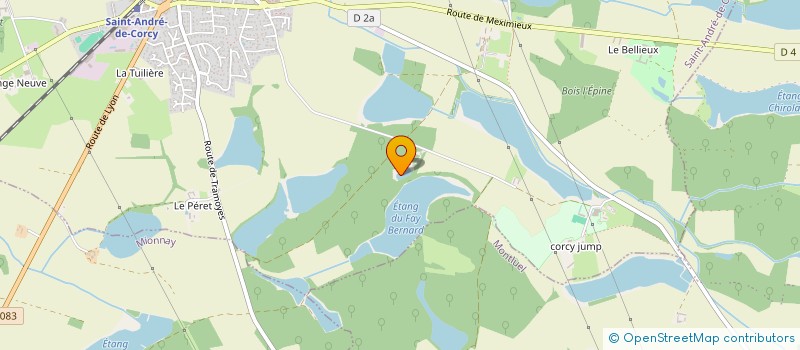 localisation de l'entreprise GROUPEMENT FORESTIER DU BOIS DE LA COMME  SAINT-ANDRE-DE-CORCY