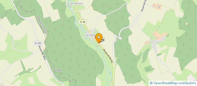 localisation de l'entreprise GROUPEMENT FORESTIER DU BOIS DE LA COTE DE LA MARE AU FRESNE  LE HERON