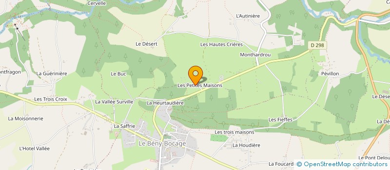 localisation de l'entreprise GROUPEMENT FORESTIER DU BOIS DE LA SOULEUVRE à SOULEUVRE EN BOCAGE