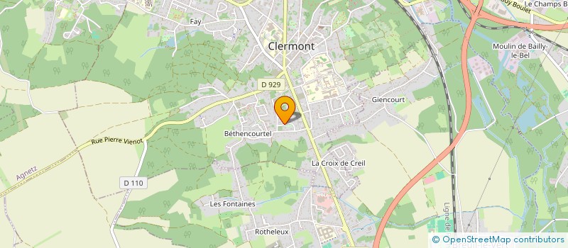 localisation de l'entreprise GROUPEMENT FORESTIER DU BOIS DE PRONLEROY  CLERMONT