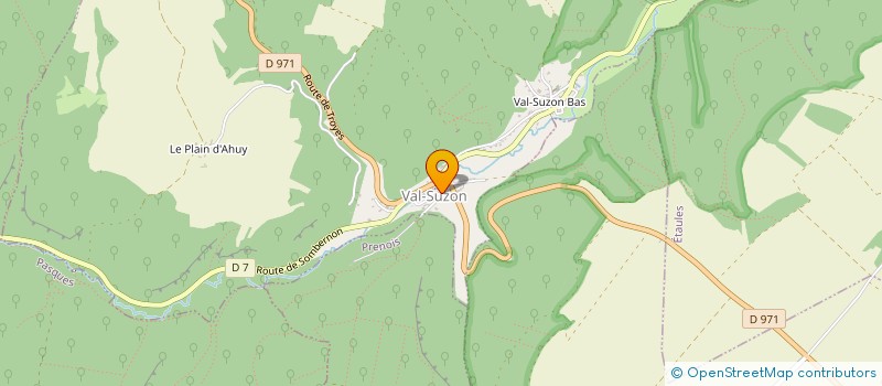 localisation de l'entreprise GROUPEMENT FORESTIER DU BOIS DE RABOT  VAL-SUZON