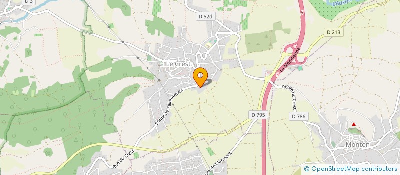 localisation de l'entreprise GROUPEMENT FORESTIER DU BOIS DE ROURE  CUNLHAT