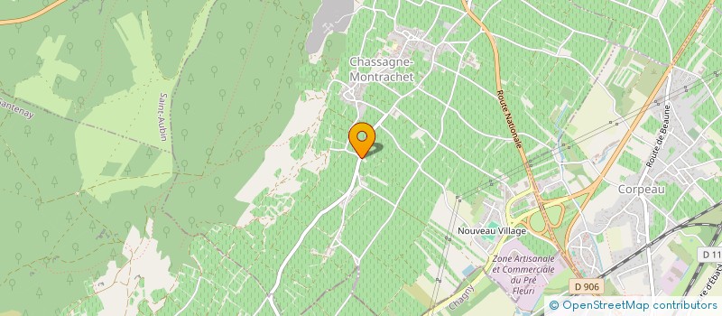 localisation de l'entreprise GROUPEMENT FORESTIER DU BOIS DE RULLY  CHASSAGNE-MONTRACHET