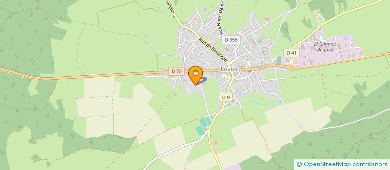 localisation de l'entreprise GROUPEMENT FORESTIER DU BOIS DES ARMONTS  LEVIER