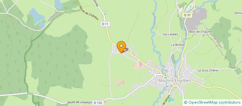 localisation de l'entreprise GROUPEMENT FORESTIER DU BOIS DES HYCHARDS  MOULINS-ENGILBERT