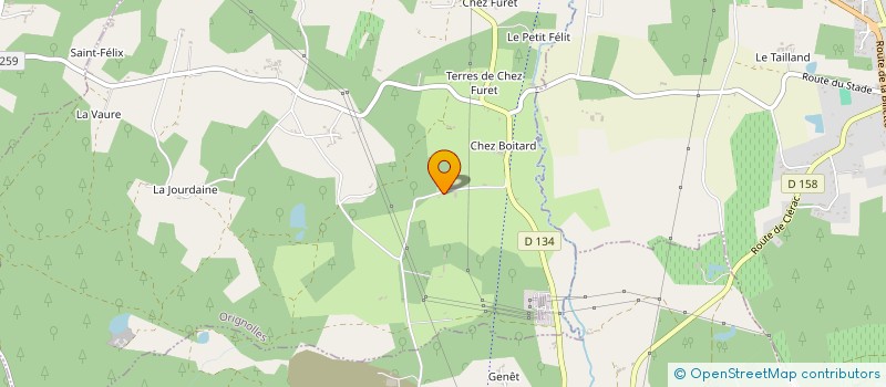 localisation de l'entreprise GROUPEMENT FORESTIER DU BOIS DES PLANTES  ORIGNOLLES