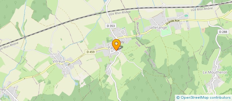 localisation de l'entreprise GROUPEMENT FORESTIER DU BOIS DU FOURG  PAGNEY