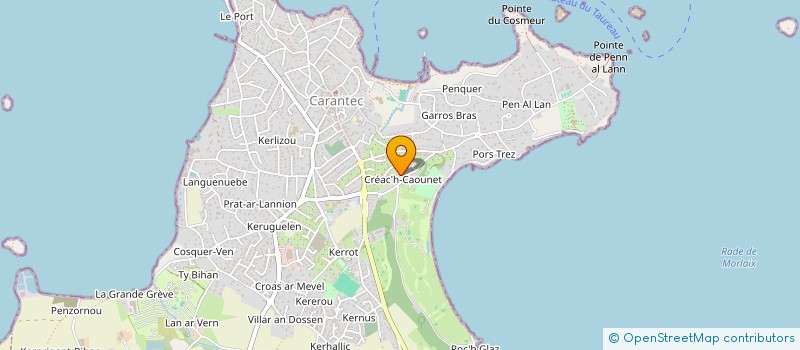 localisation de l'entreprise GROUPEMENT FORESTIER DU BOIS DU RECHOU  CARANTEC