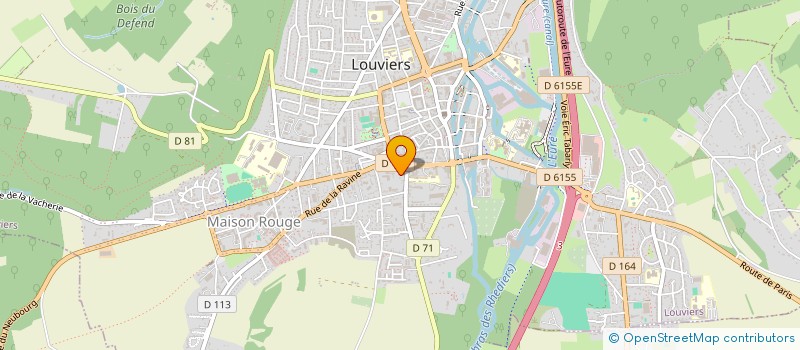 localisation de l'entreprise GROUPEMENT FORESTIER DU BOIS DU THUIT  LOUVIERS