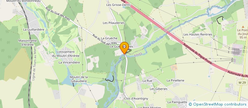 localisation de l'entreprise GROUPEMENT FORESTIER DU BOIS JOLI  SAINT-ANTOINE-DU-ROCHER