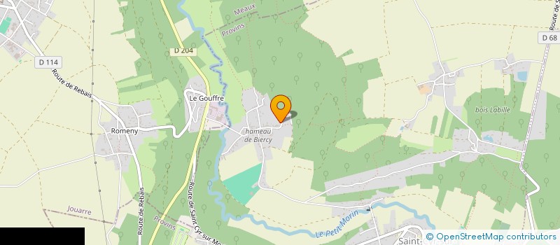 localisation de l'entreprise GROUPEMENT FORESTIER DU BOIS LABILLE  SAINT-CYR-SUR-MORIN