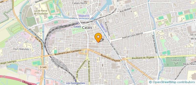 localisation de l'entreprise GROUPEMENT FORESTIER DU BOIS LAERT  CALAIS