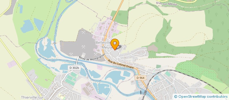 localisation de l'entreprise GROUPEMENT FORESTIER DU BOIS LE COMTE à BELLEVILLE-SUR-MEUSE