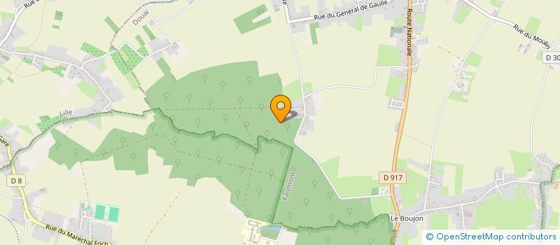localisation de l'entreprise GROUPEMENT FORESTIER DU BOIS PRIAULT à FAUMONT