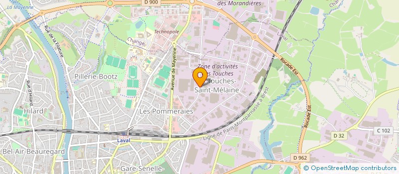 localisation de l'entreprise GROUPEMENT FORESTIER DU BOIS ROUILLERES à LAVAL