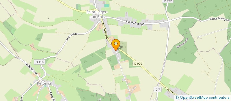 localisation de l'entreprise GROUPEMENT FORESTIER DU BOQUET BLINGUE  SAINT-LEGER-AUX-BOIS