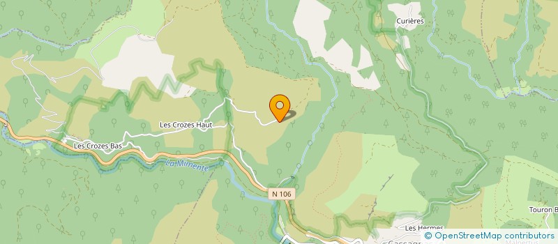 localisation de l'entreprise GROUPEMENT FORESTIER DU BOUGES à CANS ET CEVENNES